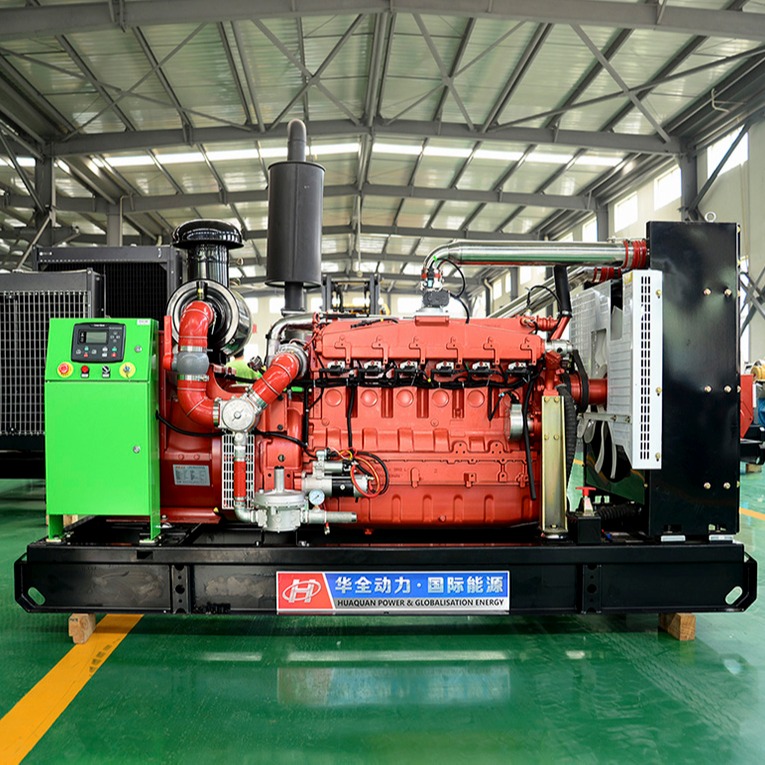 山东潍坊120kw沼气发动机 120千瓦燃气发电机组 大型养殖沼气设备