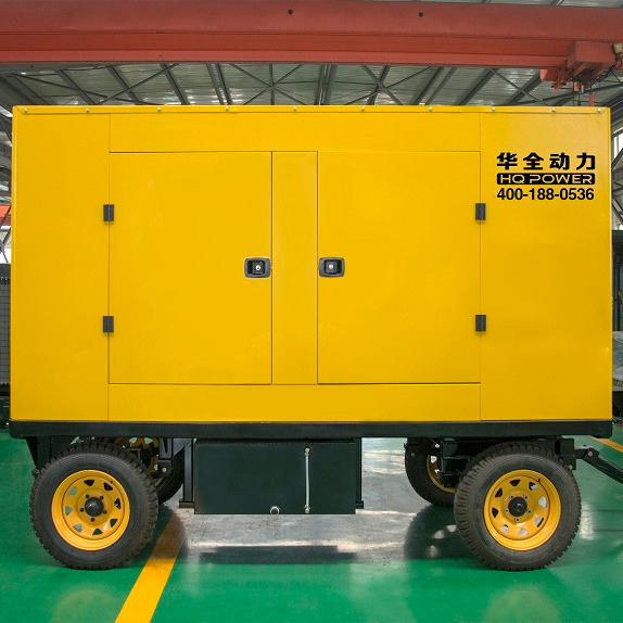 移动式潍坊柴油发电机50kw 户外移动拖车柴油发电机组50千瓦