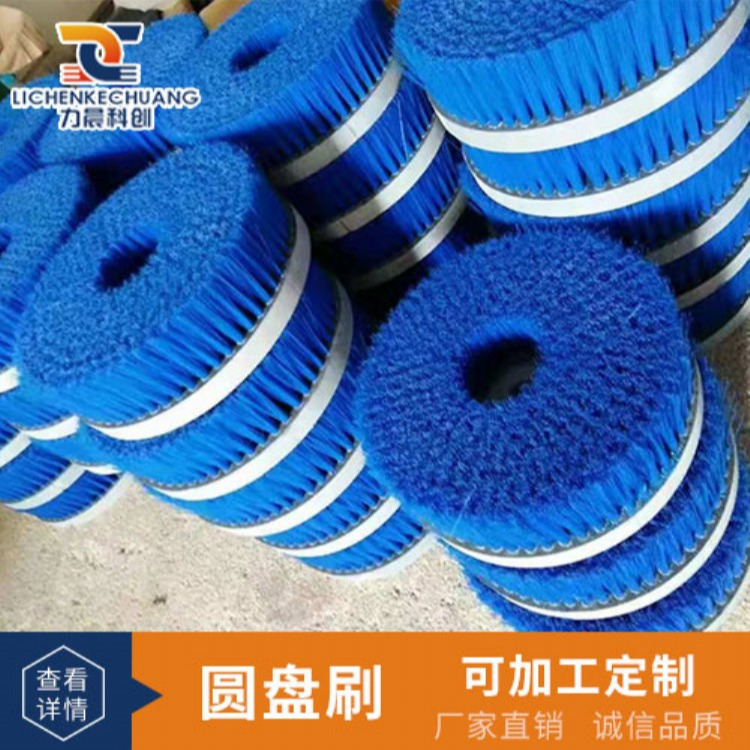 力晨厂家定制洗地机17寸 圆刷优质PET刷丝洗地机清扫圆盘刷可定制