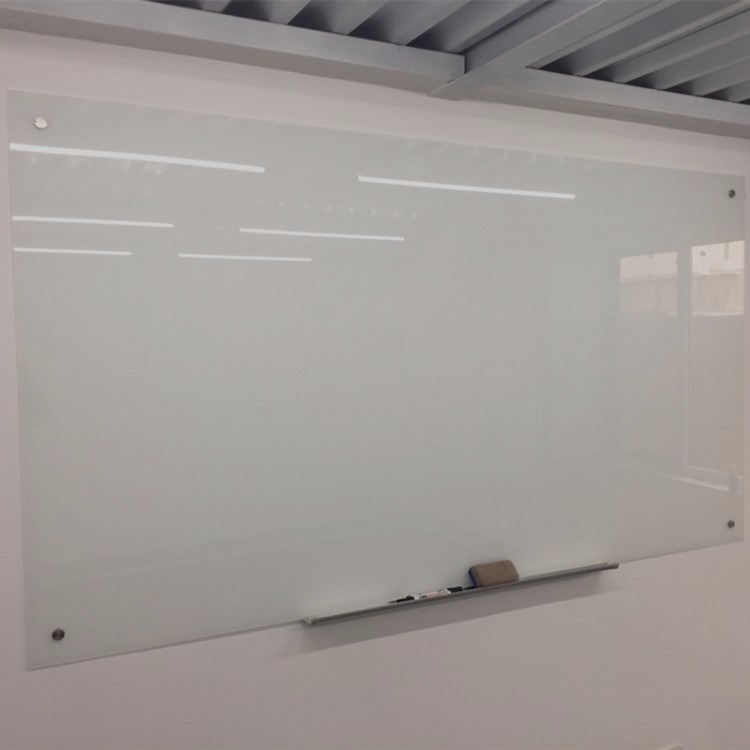 磁性钢化玻璃白板办公挂式会议室黑板绿板北京包安装