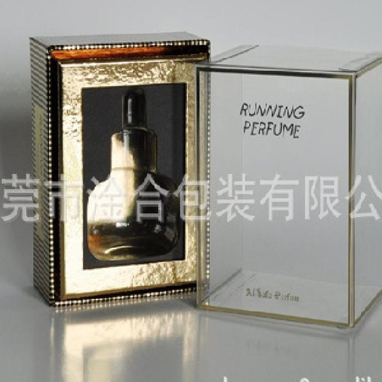 东莞淦合厂家直销高档香水PET胶盒 透明化妆品天地盖PVC塑料盒 订制