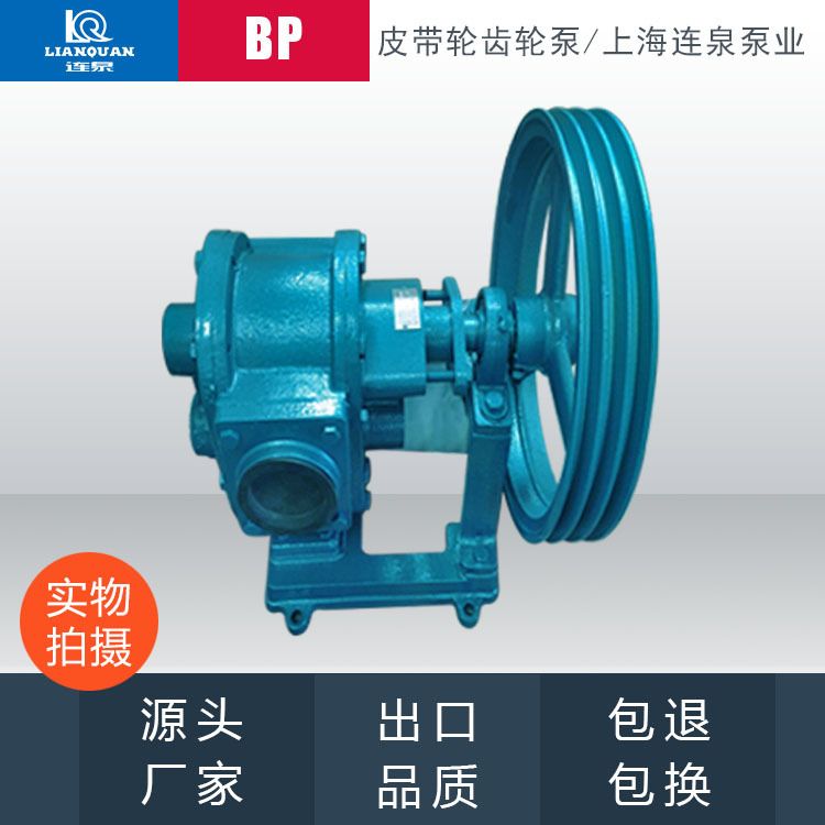 上海连泉厂家品牌直销 蜂蜜输送泵 树脂输送泵 高粘度油泵 BP-11/4-C 皮带轮齿轮泵