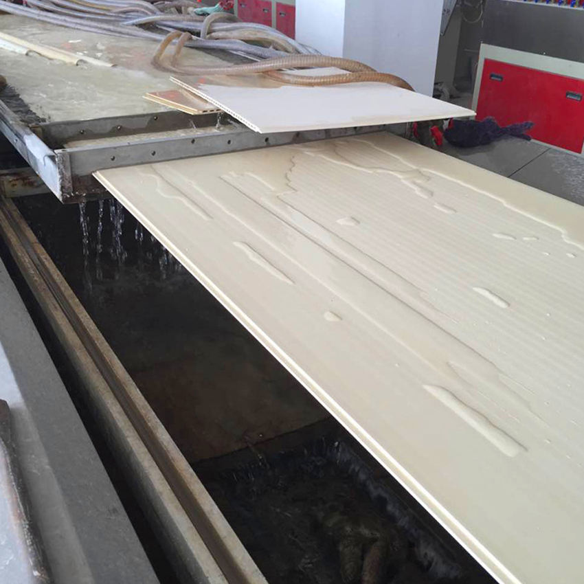 pvc木塑集成快装墙板设备/室内生态木护墙板厂家直销
