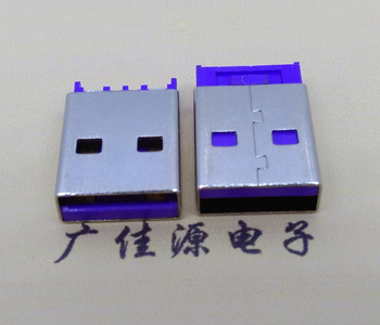 USB短体A公 大电流 焊线一件式15U/30U端子