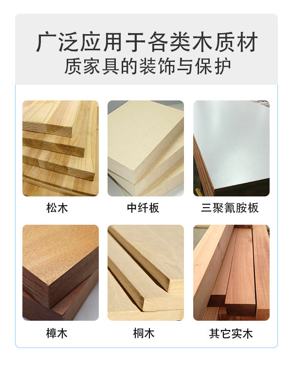 广泛应用于各类木器材质家具