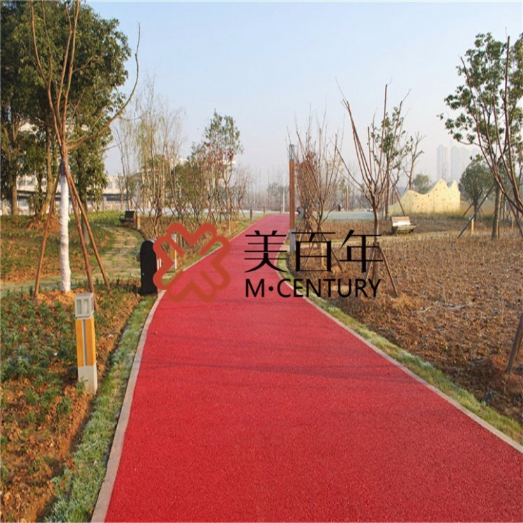 北京彩色透水地坪 无砂透水混凝土 透水路面材料