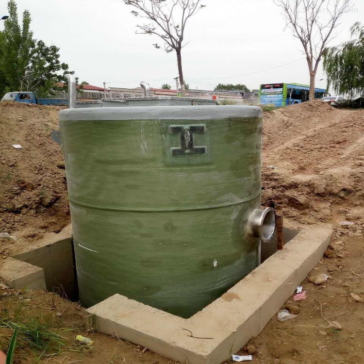 一体化预制泵站 污水处理设备 雨水泵站 玻璃钢一体化泵站