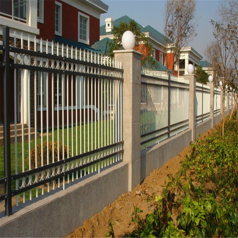 院墙围护栏杆@生产锌钢围墙护栏@锌钢围墙栅栏厂家