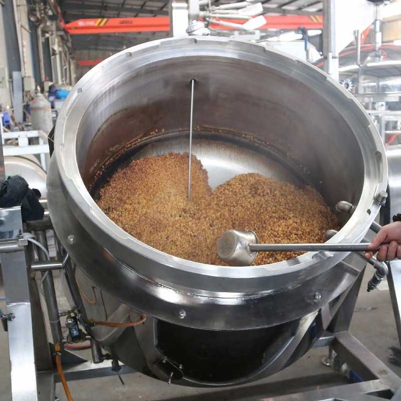 全自动大型黄豆蒸煮设备 纳豆蒸煮锅 高温高压煮豆子机器