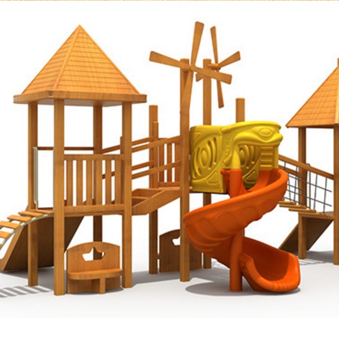 木质拓展游乐设备，儿童木制拓展训练，幼儿园景区适用， 不锈钢滑梯，木质组合滑梯