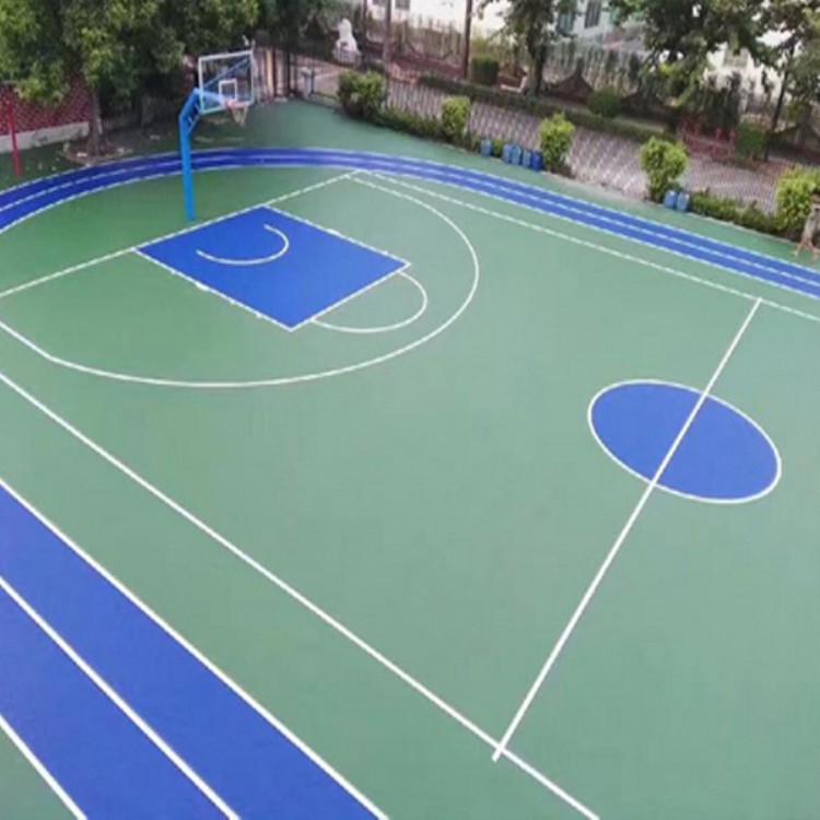室外篮球场铺装 上海运动场地施工 室内硅pu网球场施工
