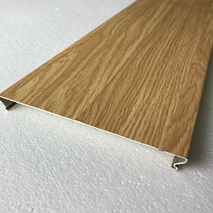 定制木纹铝扣板 木纹条形铝扣板 C型铝扣板吊顶 