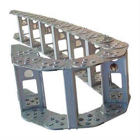 密闭式钢制拖链，TL125封闭式机床钢铝拖链