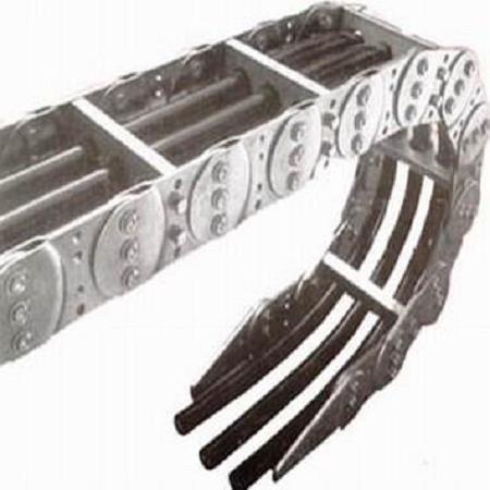 机床TL系列金属拖链桥式钢制穿线坦克链电缆钢铝拖链不锈钢
