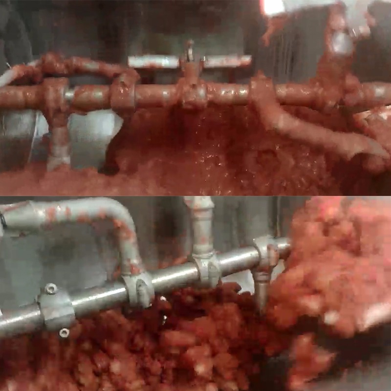 全自动豆沙馅料横轴搅拌机器 大型炒馅料的锅 豆沙馅料加工炒制设备 