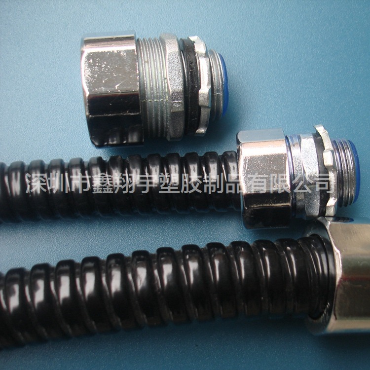 51mm包塑金属软管配套外牙型金属接头/穿线金属软管接头