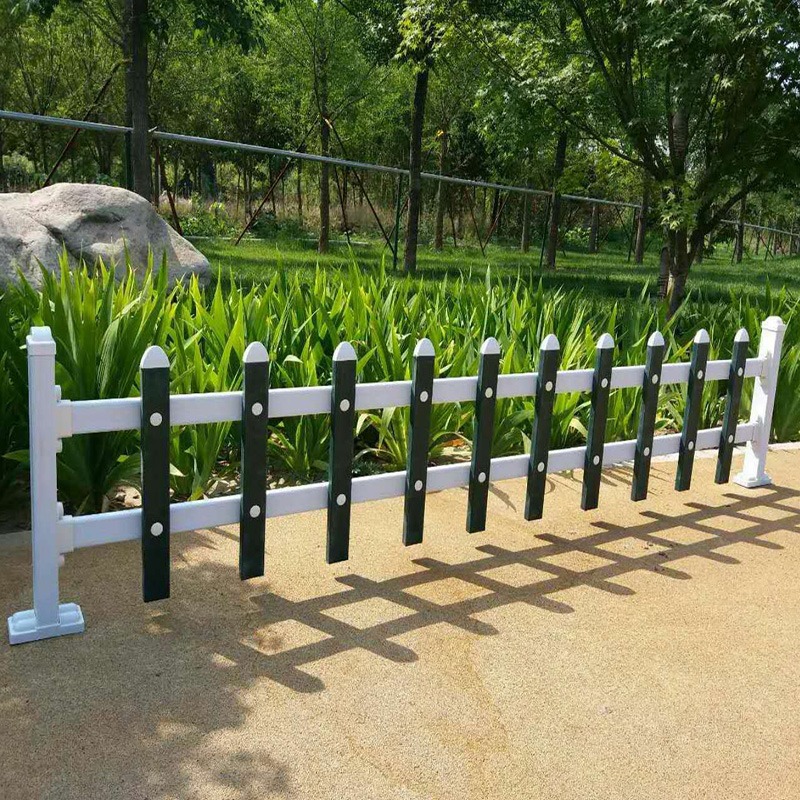 现货供应30,40,50,60,公分高隔离栏庭院小区别墅围栏公园PVC草坪护栏花园绿化带塑钢围栏