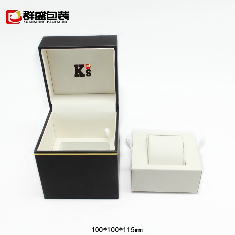 深圳手表盒厂家订制高档智能手表盒 皮革智能穿带表盒 现货