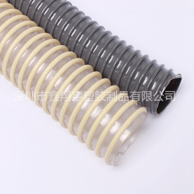 PVC螺纹管,耐高低温穿线塑料软管,抗绕耐弯曲PVC塑筋增强软管