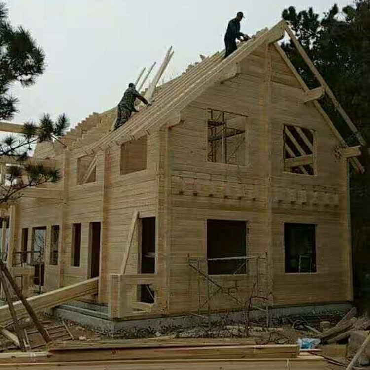 厂家定制移动木屋别墅建设盖造承接轻型重型钢木混合结构房屋山东潍坊艺木木材
