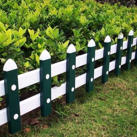 【园艺小护栏】西安厂家现货直销热卖PVC草坪护栏 绿化带隔离栏一米价格 支持定制