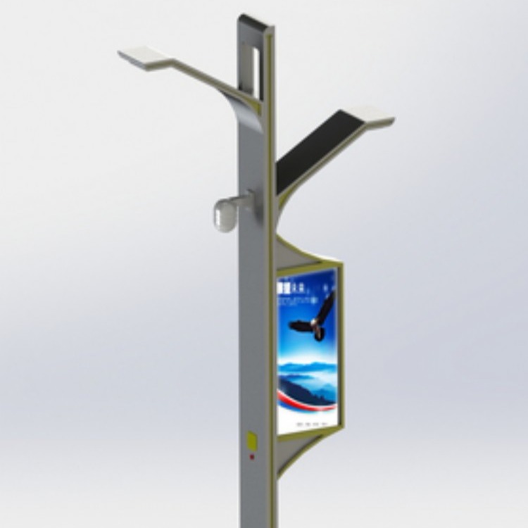 智慧路灯 灯杆充电桩智慧城市 灯杆监控头无线网led屏幕、
