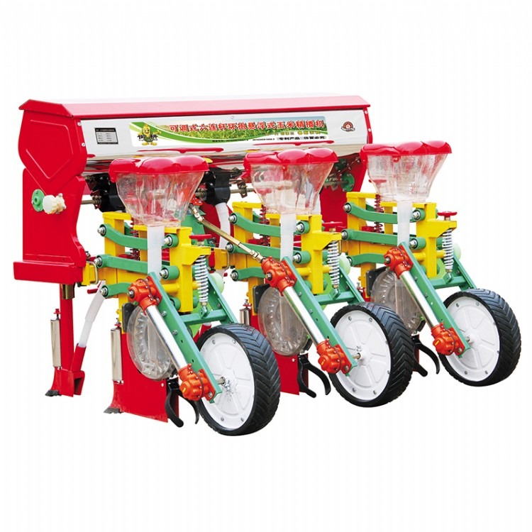 鲁霸2BYSF-3玉米播种机 四轮拖拉机 农用3行玉米精播施肥机