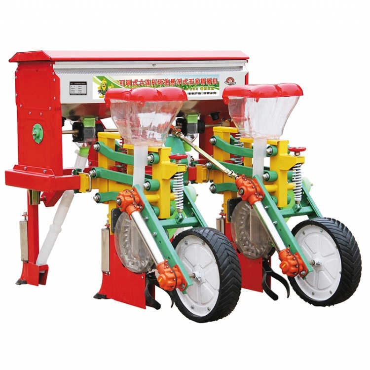 鲁霸2BYSF-2玉米播种机 四轮拖拉机 2行玉米施肥播种机