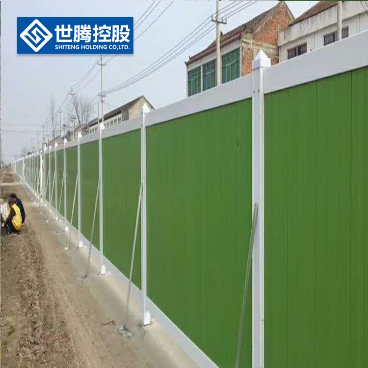 绿色pvc围挡厂家 杭州塑钢围挡厂  工程围挡多少钱一米