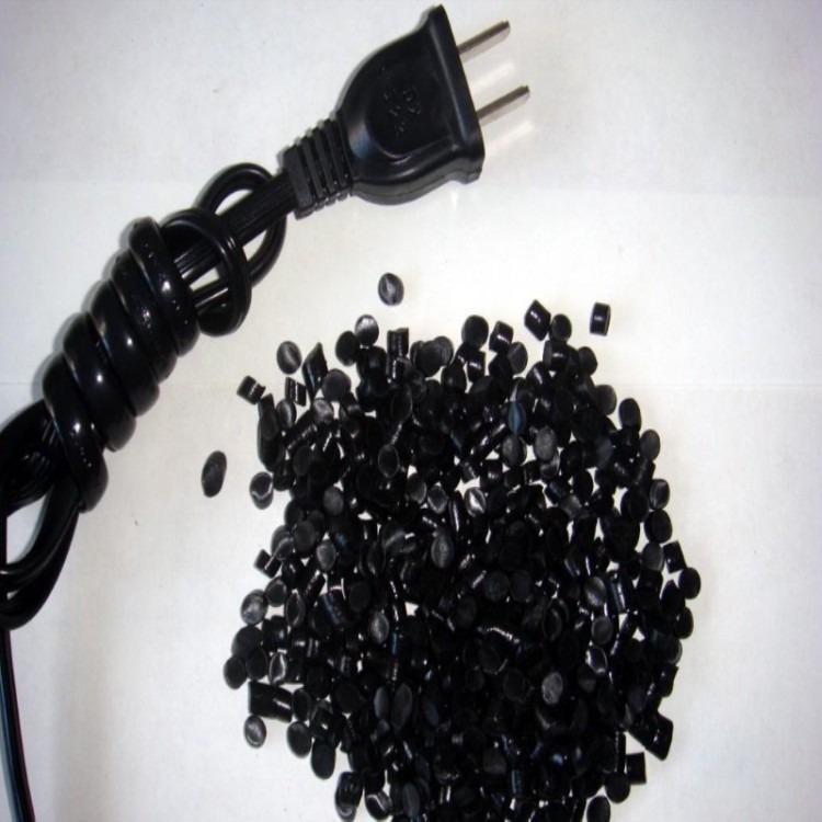 PVC黑色45P插头料 生产工厂 环保颗粒 胶料 粒子 原料 聚氯乙烯颗粒
