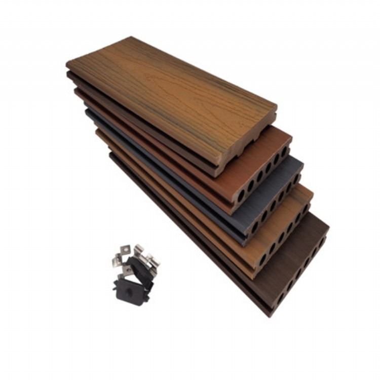 迪美厂家直销户外塑木地板  塑木实心地板 木塑地板