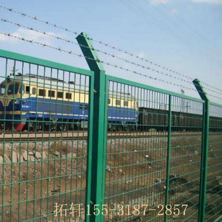 厂家直销8002铁路护栏 框架护栏网 绿色环保护栏