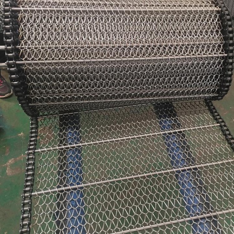 链条式输送带 304不锈钢金属传送网带 输送机械自动化设备耐高温网带 