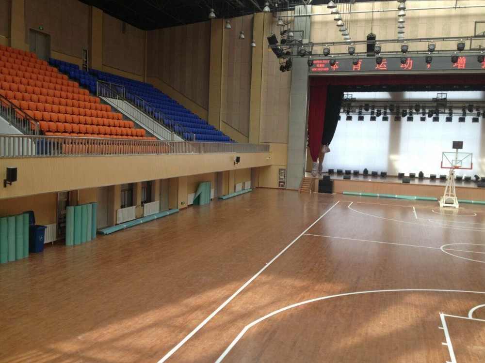 宝鸡渭滨篮球馆运动木地板 凯伟德厂家直销运动木地板