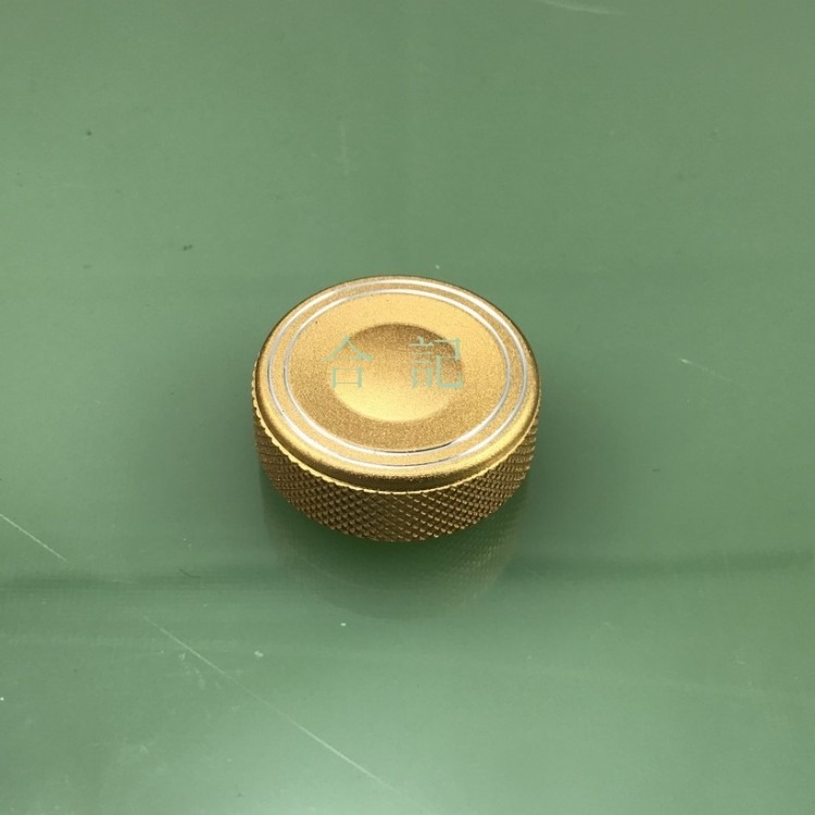 厂家直销金色铝合金网花旋钮直径30mm高度10mm梅花圆内孔