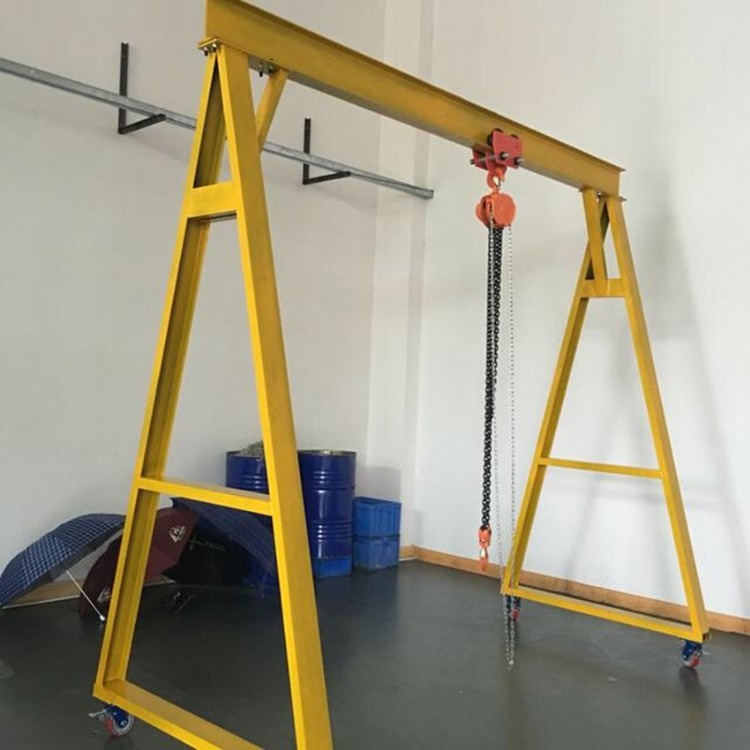 可拆卸组装移动龙门吊架升降起重小型电动手拉葫芦起重机吊机设备