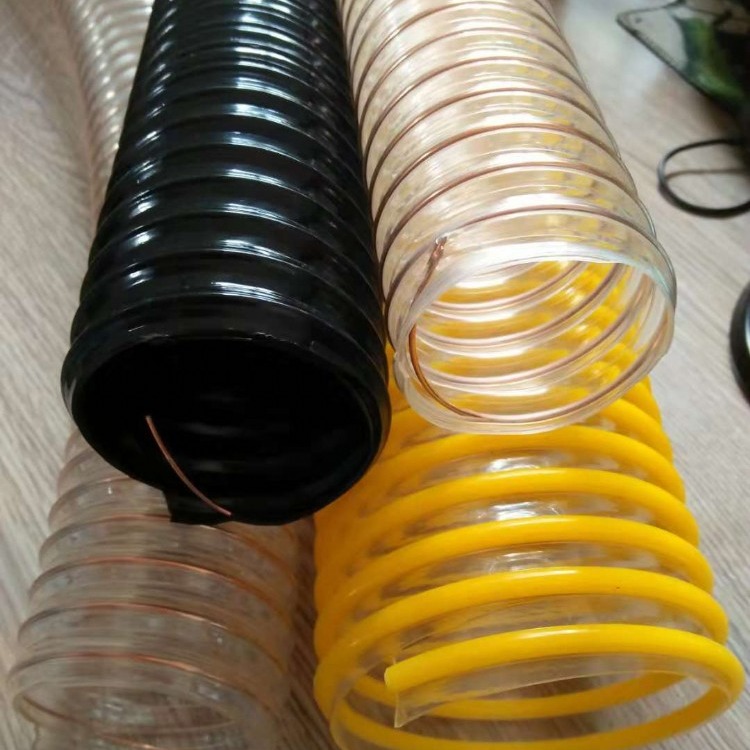钢丝加强PU软管，小口径PU软管，镀铜钢丝软管，PCB吸尘专用软管