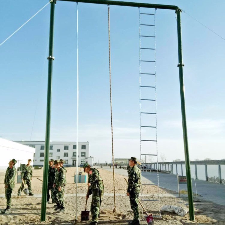 部队攀爬架厂家 拓展训练爬绳爬梯爬杆架组合