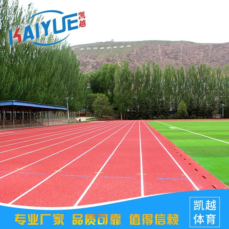 上海南京体育场地全塑型塑胶跑道厂家直销 
