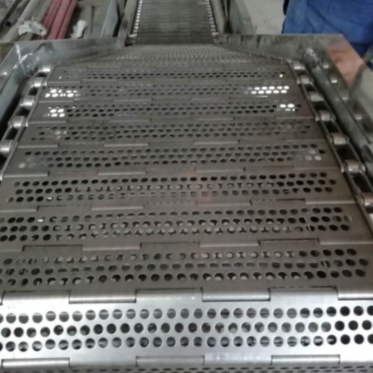厂家直销304不锈钢冲孔链板输送带 冲孔链板 输送链板