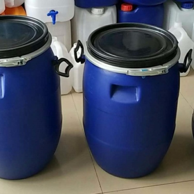 50L法兰塑料桶,50升包箍塑料桶山东塑料桶厂销售