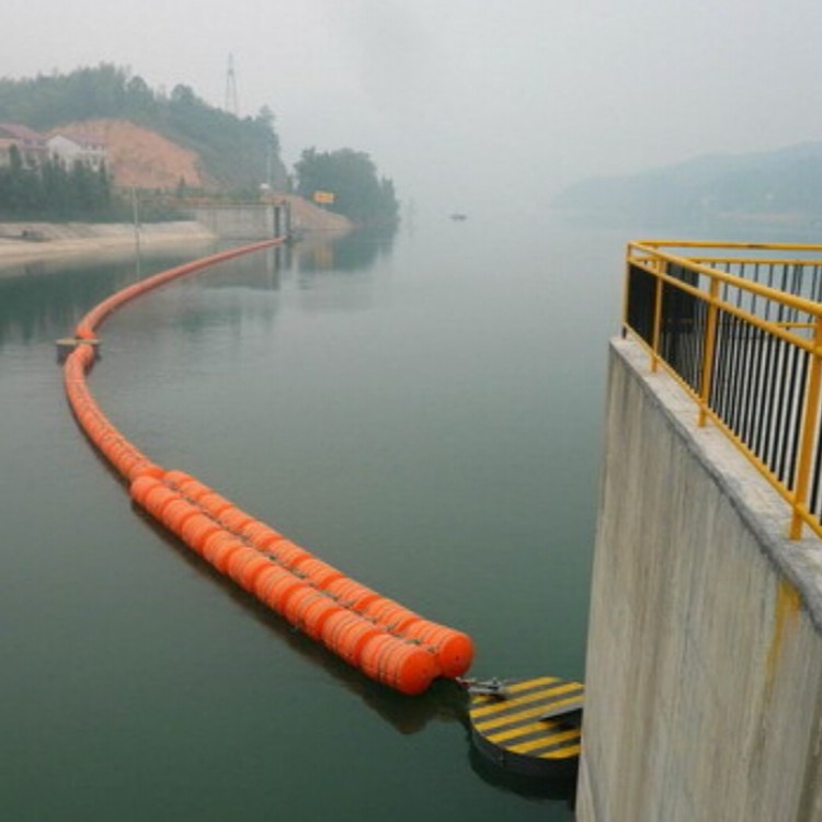 水电站拦污装置河道飘浮物拦截网浮漂生产商