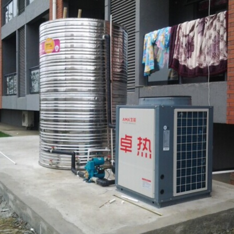 成都空气能热水器 空气源热泵,全省上门安装5p配3吨4吨5吨水箱
