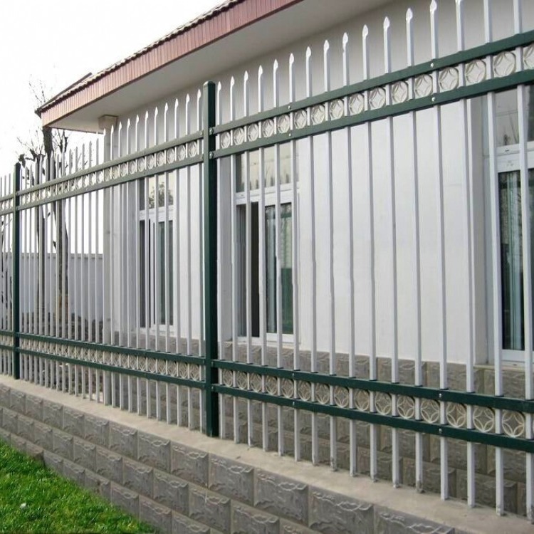 铁艺围栏 围墙栅栏 小区防护栏 锌钢护栏 别墅花园 工厂学校院墙栏杆