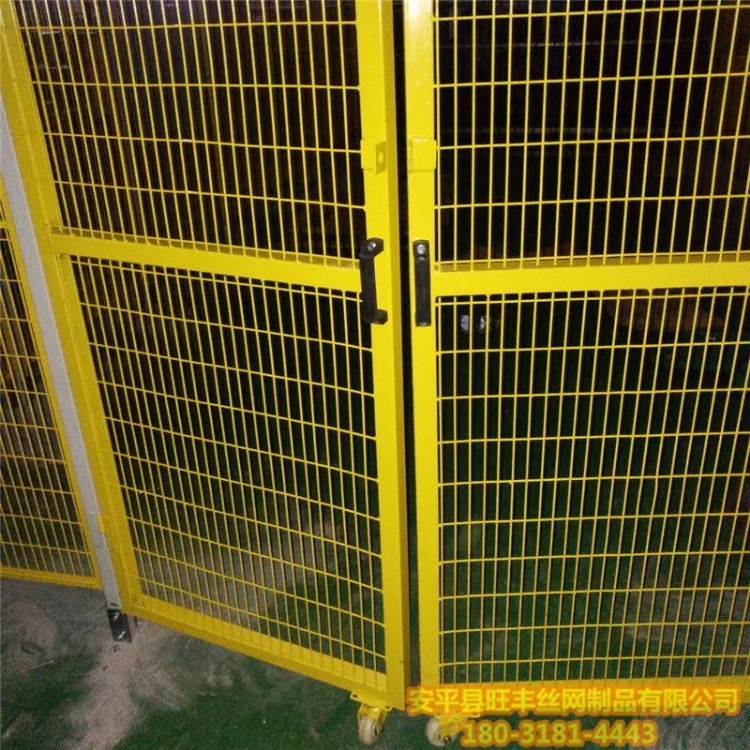 现货浸塑车间铁丝隔离网价格便宜 规格齐全 安装简单 绿色 黄色 美观大方