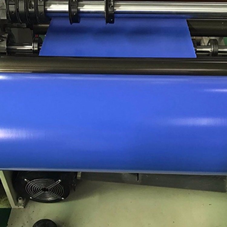 蓝色硅胶布，加热片专用半生半熟硅胶布