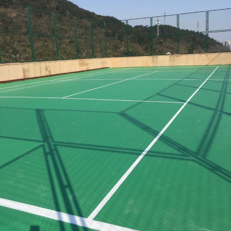 江苏地区环保弹性硅PU网球场建设报价