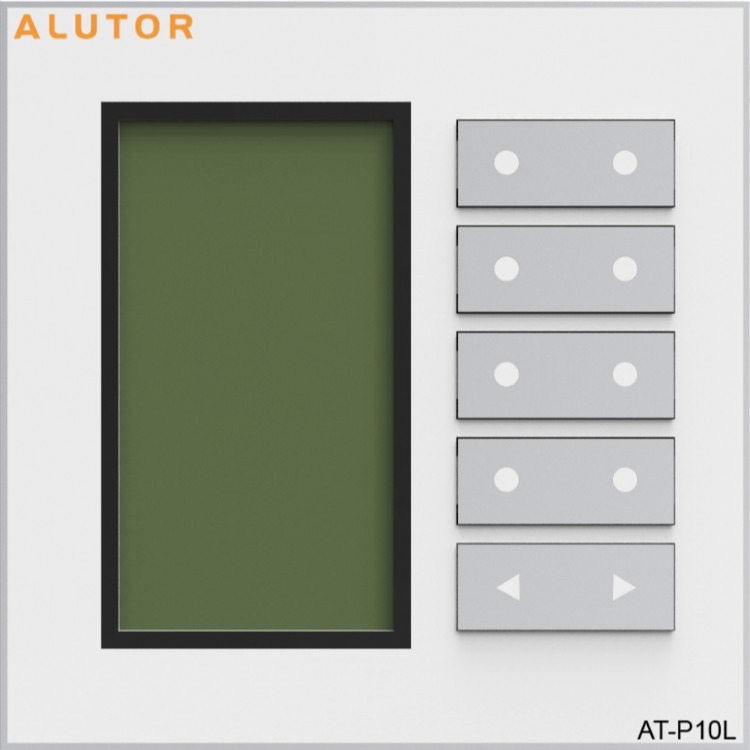 阿尔尤特AT-P10L 多功能面板 轻触面板 液晶面板 控制面板 智能家居控制面板 智能照明控制面板 酒店智能面板
