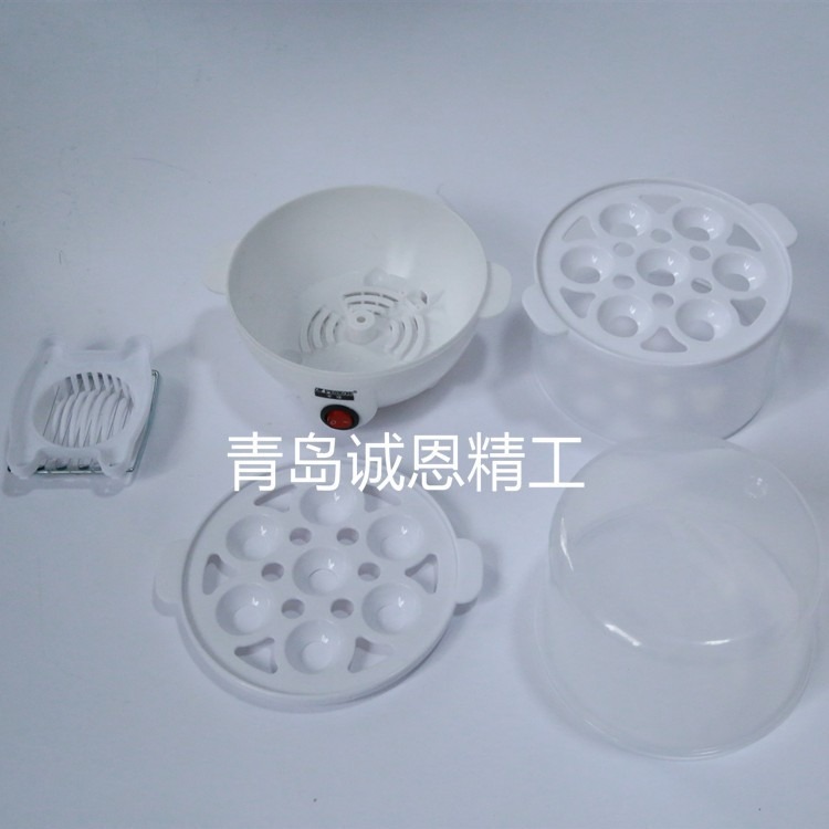 食品级塑料电动煮蛋器蒸蛋器生产 PP塑料塑胶电子产品注塑件加工