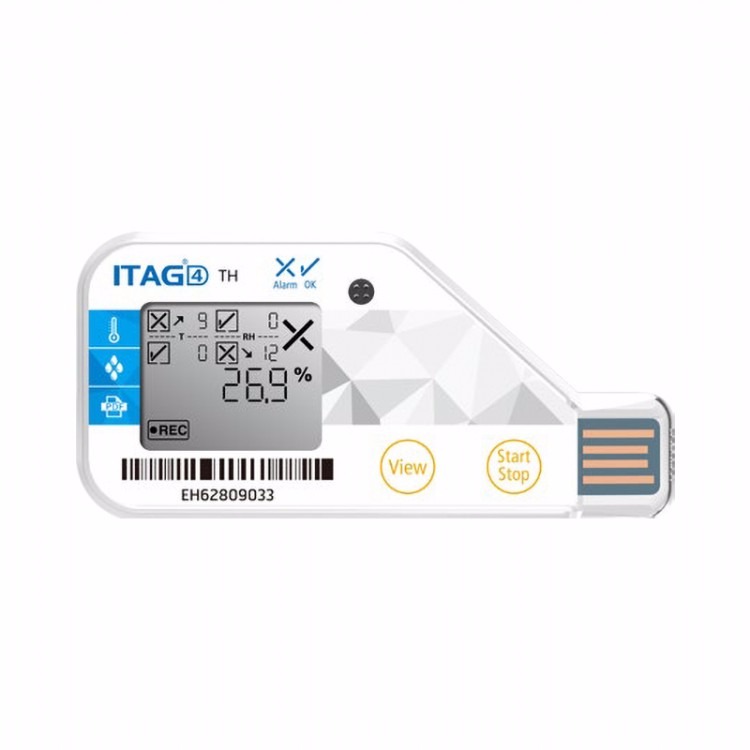 ITAG4 th 冷链藏运输PDF一次性冷链温度记录仪记录标签卡符合航空FDA
